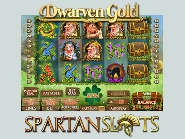 Spartan Slots Serves up Dwarven Gold