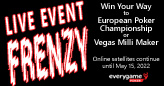 Winners of "Live Event Frenzy" Satellites Can Shoot for Seat at Either EPC Velden or Vegas Milli Maker