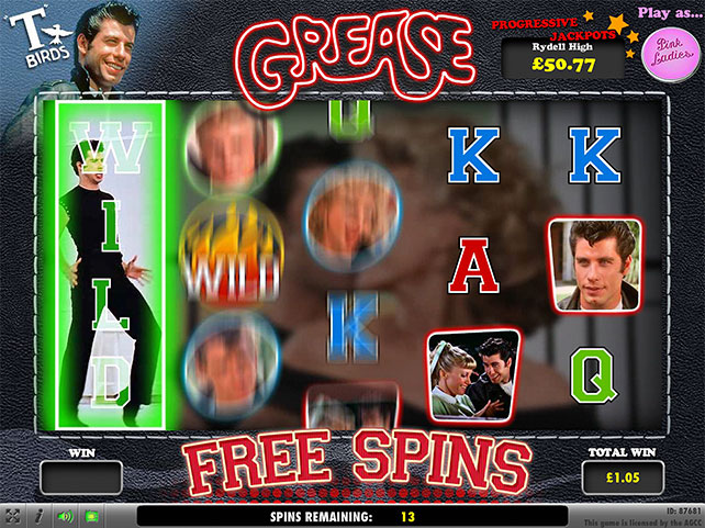 Get 10 Free Spins on Grease