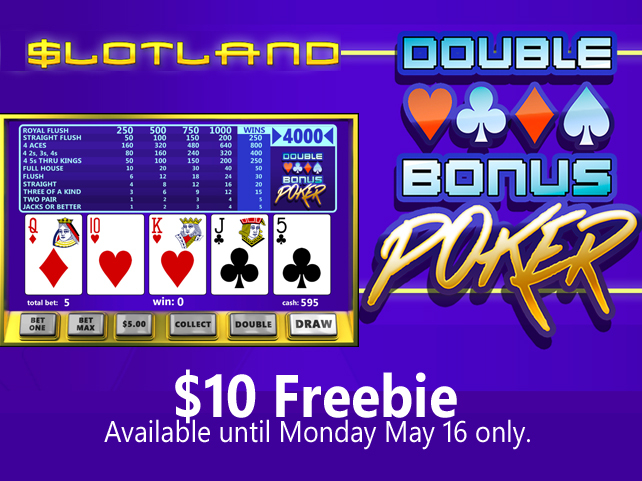 Slotland launches Double Bonus Poker