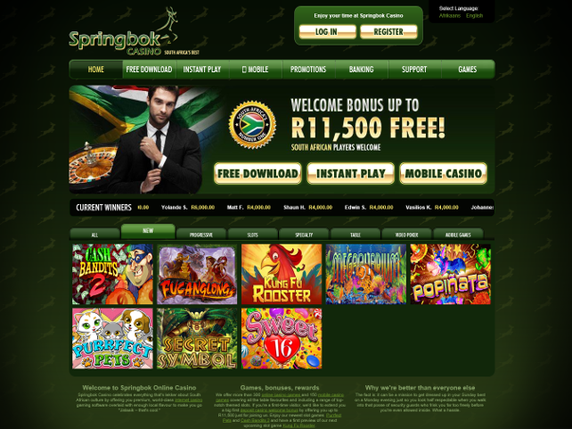 Bitcoin comes to Springbok Casino