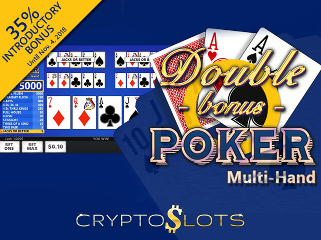 Cryptocurrency Casino Adds New Multi-Hand Video Poker -- Halloween Top-Ups 'til Sunday