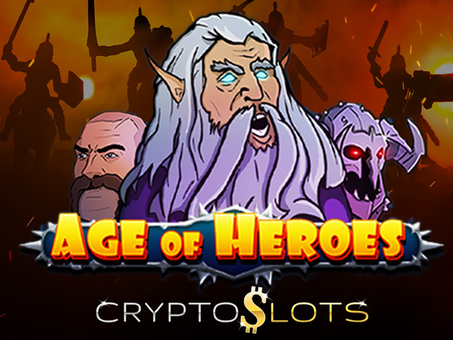 Cryptoslots Epic New Age of Heroes Slot has Unique Diamond-shaped Grid