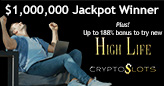 CryptoSlots Celebrates $1 Million Jackpot Trigger Winner and Releases New High Life Slot 