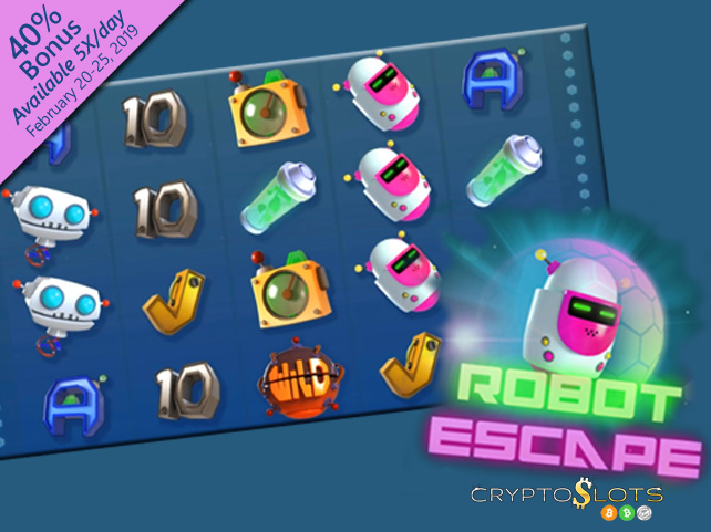 Futuristic New Robot Escape Penny Slot Now at Cryptoslots