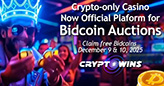 CryptoWins Launches as the Home of BidCoin Auctions Following Major Site Overhaul