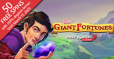 Get 50 Free Spins on its Mythical New Giant Fortunes Slot Featuring Morphing Mystery Symbols
