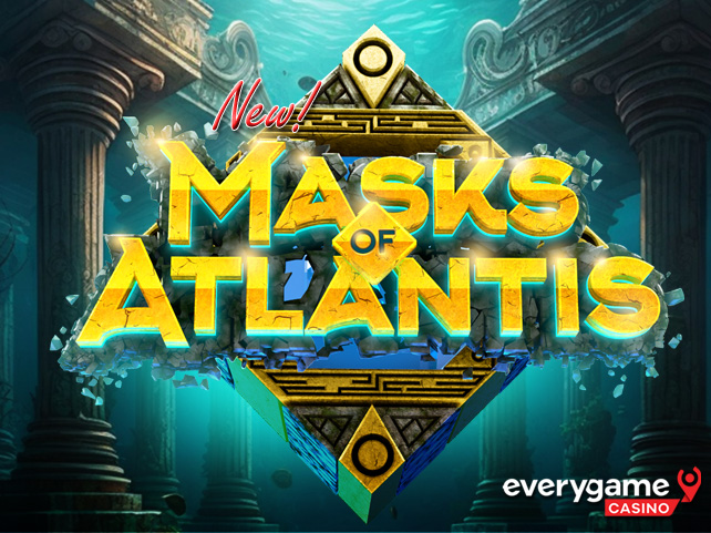 Get 50 Free Spins on Mythical New Masks of Atlantis with Cascading Wins 