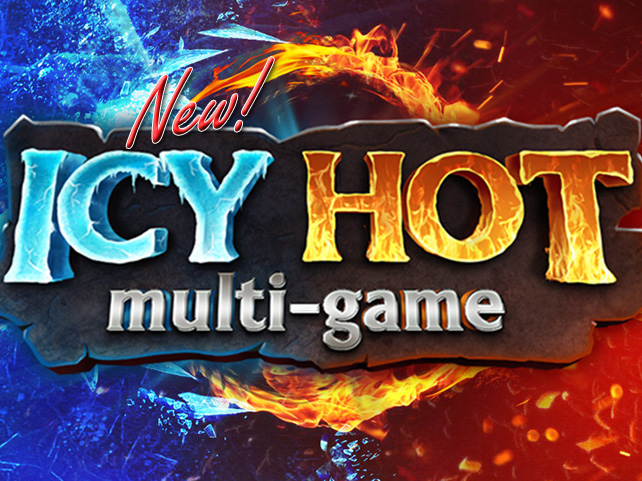 Everygame Casino New Icy Hot Multi-game Slot is 2 Games in One and Features Transferring Wilds and a Bonus Wheel
