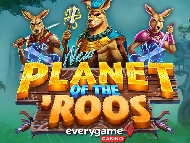 Everygame Casino Players Can Take 50 Free Spins on New Planet of the ‘Roos, a Space Fantasy with Hold & Win