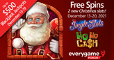 Start the Holiday Season with Free Spins on Christmas Slots and Blackjack Bonuses