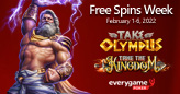 Greek Gods and Medieval Dragons Featured during Free Spins Week