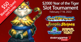 Year of the Tiger Begins with $2000 Lions & Tigers Slot Tournament