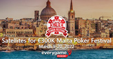 $1 Satellites for €300,000 Malta Poker Festival Start Wednesday