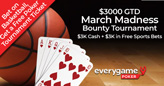 Get Free Ticket to $3,000 GTD March Madness Poker Tournament by Placing $10 Sports Bet