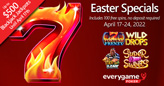 Easter Specials Include 100 Free Spins on 7 Fortune Frenzy, No Deposit Required