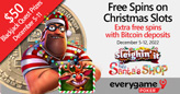 Get Extra Free Spins on Two Christmas Slot Games by Depositing with Bitcoins