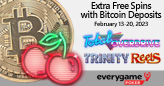 Get 15 Extra Free Spins with Bitcoin Deposits