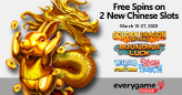 Everygame Poker Giving Free Spins on Two New Chinese Games