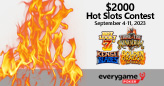 Everygame Poker’s Hot Slots Contest Will Award $2000 in Prizes