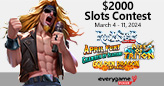 Prizes Galore at Everygame Poker with $2000 March Slots Contest 