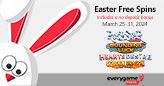 Everygame Poker’s Easter Free Spins feature New “Rockstar World Tour” and No Deposit Bonus for Chinese Slot