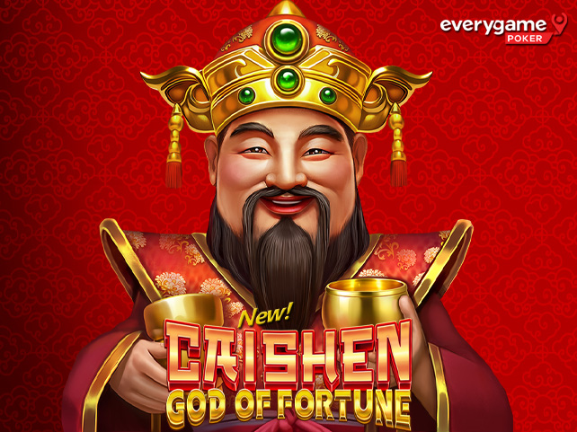 Everygame Poker Giving 10 Free Spins on New Caishen God of Fortune and Father’s Day Free Spins that include a No Deposit Bonus