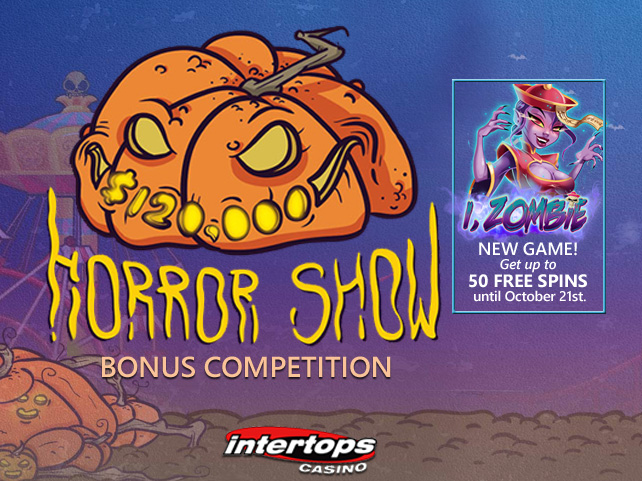 Compete in the $120K Horror Show Bonus, Get Free Spins on New I, Zombie Slot