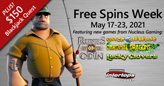 Free Spins on Four New Slots from Nucleus Gaming