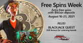Travel Through Time and Fight Forces of Black Magic during Bitcoin Free Spins Week