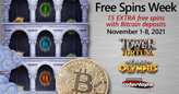 Bitcoin Deposits Get Extra Free Spins as Players Travel to Ancient Rome and Greece 