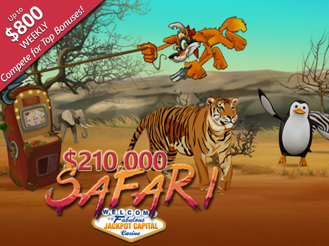 Jackpot Capital Casino offers Safari campaign