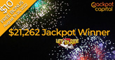 Casino Celebrates $21K Progressive Jackpot Win With $10 Free Bonus for All Players