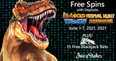 Free Spins on New Lava Gold Slot + Free Blackjack Bets