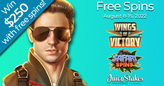 Fighter Jets and African Wildlife Featured during Free Spins Week