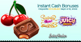 Double Your Deposits for Extra Play Time on 2 Sweet Slots