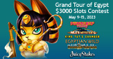 Juicy Stakes Casino’s $3000 Grand Tour of Egypt Contest Features 5 Egyptian Slots from WorldMatch