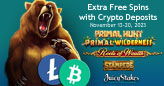 Juicy Stakes Casino Players are Wild About Getting 30 Extra Free Spins with Cryptocurrency Deposits