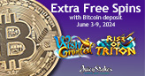 Juicy Stakes Casino Rewards up to 60 Free Spins on Betsoft Slots Rise of Triton and Wish Granted – 30 Extra Free Spins on Bitcoin Deposits