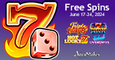 Extra Free Spins for Players and $50 Blackjack Bonuses at Juicy Stakes Casino on Four Dazzling Classic Betsoft Slots