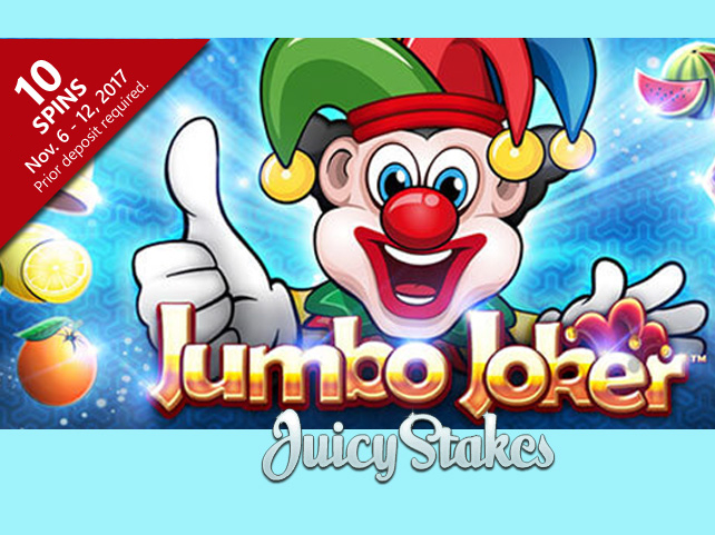 Juicy Stakes celebrating Jumbo Joker launch