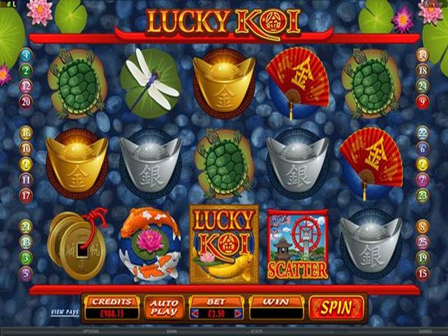 New Lucky Koi Video Slot from Microgaming