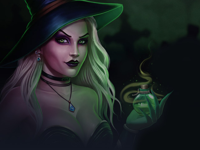 Halloween Treats include 100 Free Spins on Dark Hearts and $100 to Play on Wicked Witches