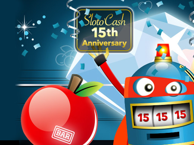 Sloto'Cash Casino Celebrates 15th Anniversary by Giving Everyone a $15 Free Chip