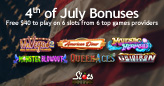 Slots Capital Casino’s 4th of July Bonus Gives Players Free Cash  to Play on Slots from Six Top Games Providers