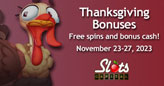 Slots Capital Casino’s Thanksgiving Bonuses Include Free Spins and Bonus Cash