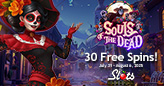 Slots Capital Casino Celebrates the Day of the Dead with 30 FREE Spins on Souls of the Dead