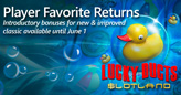 Splish Splash -- Slotland Re-introduces Popular Lucky Ducts Game in New Mobile-Friendly Format