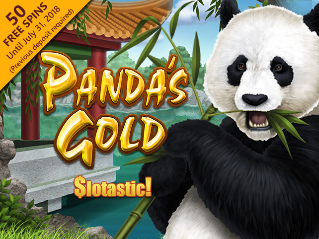 Get 50 Free Spins on RTG’s New Panda’s Gold at Slotastic