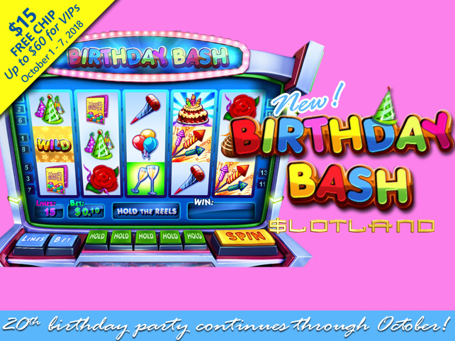 New ‘Birthday Bash’ Slot Celebrates Slotland’s 20th Anniversary